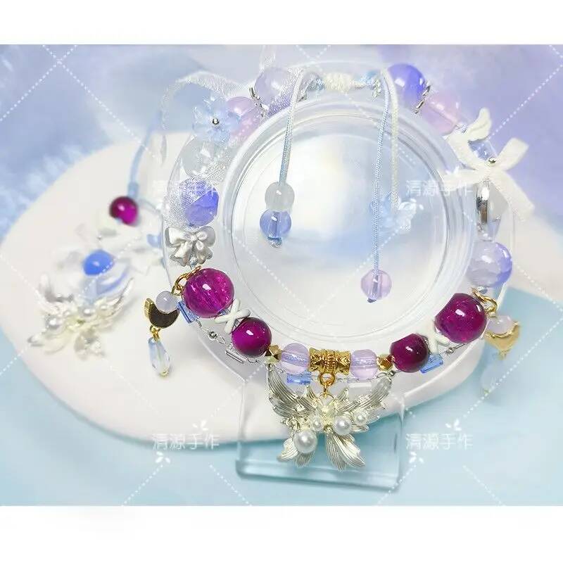 Women Accessories Jewelry - Bransoletka Genshin Impact Columbina, eleganckie kryształowe