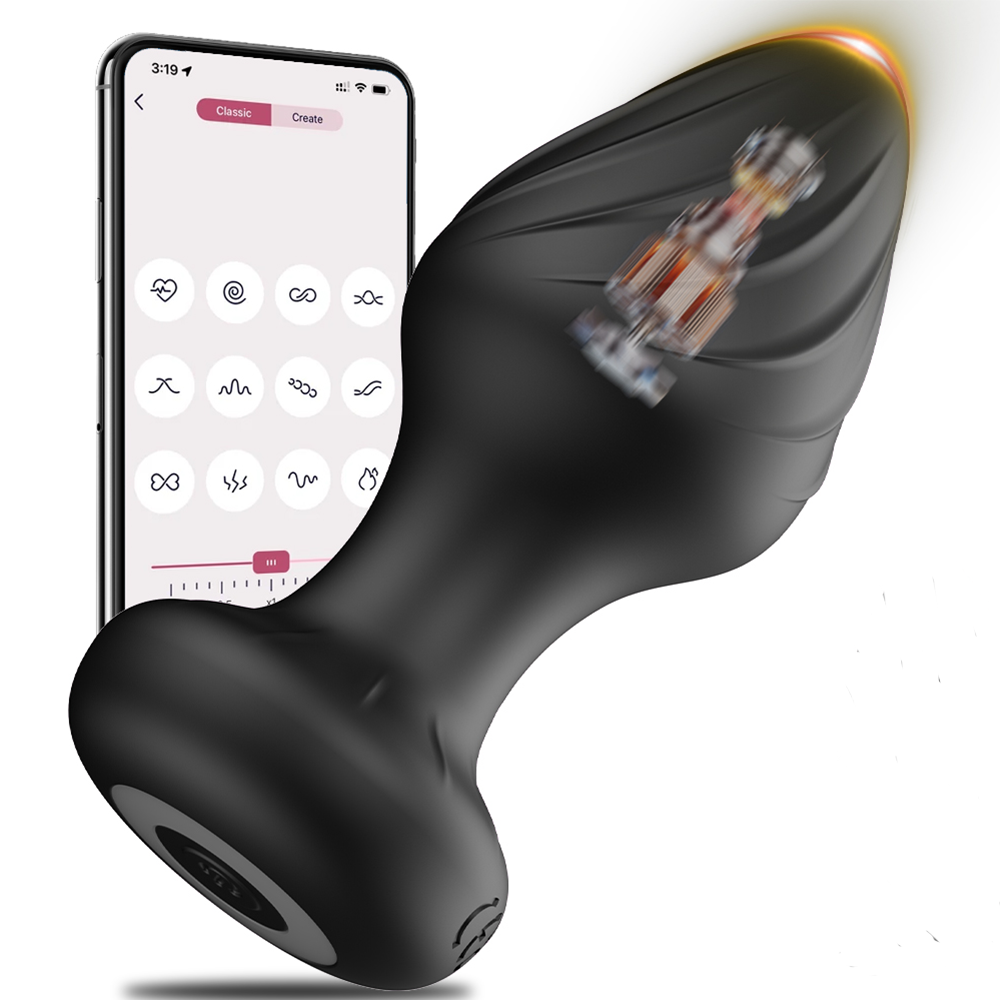 Women Accessories App - Wibrator analny sterowany aplikacją, korek analny