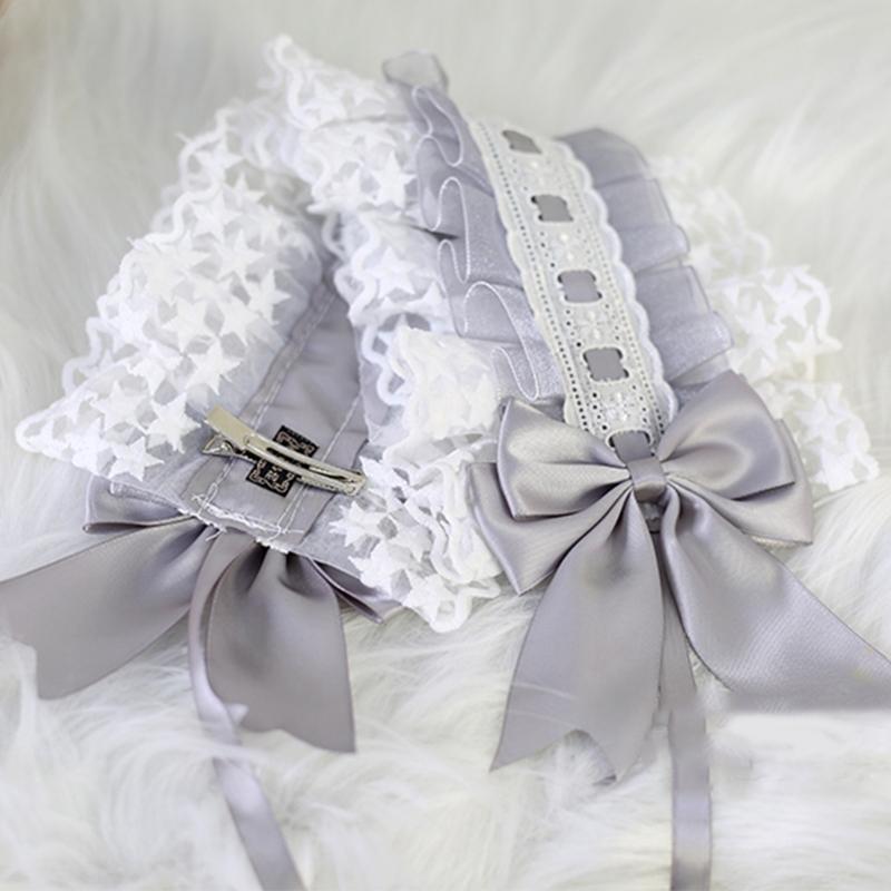 Women Accessories App - 39BD gwiazda koronkowa wstążka opaska z