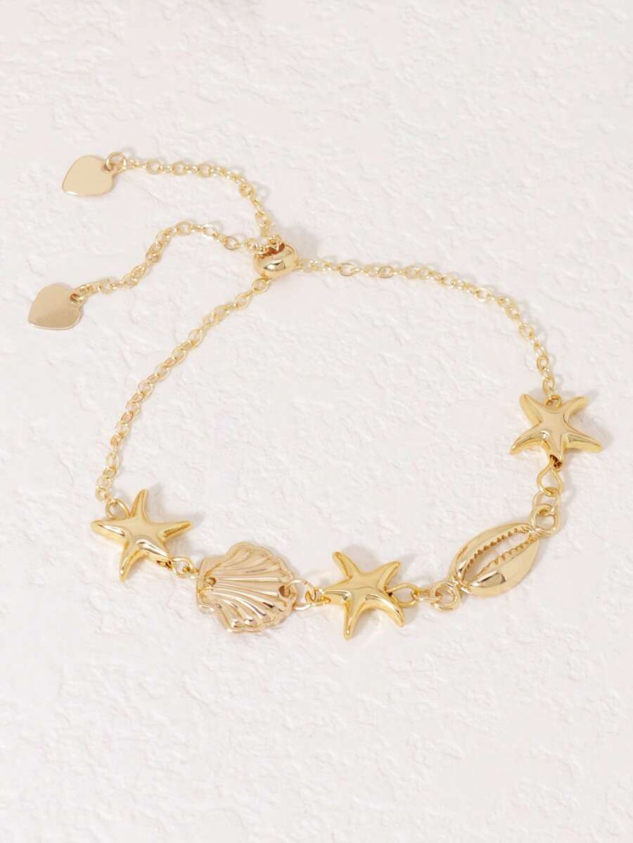 Women Accessories Bracelet - 1 szt. Bransoletka z regulacją, ozdobiona