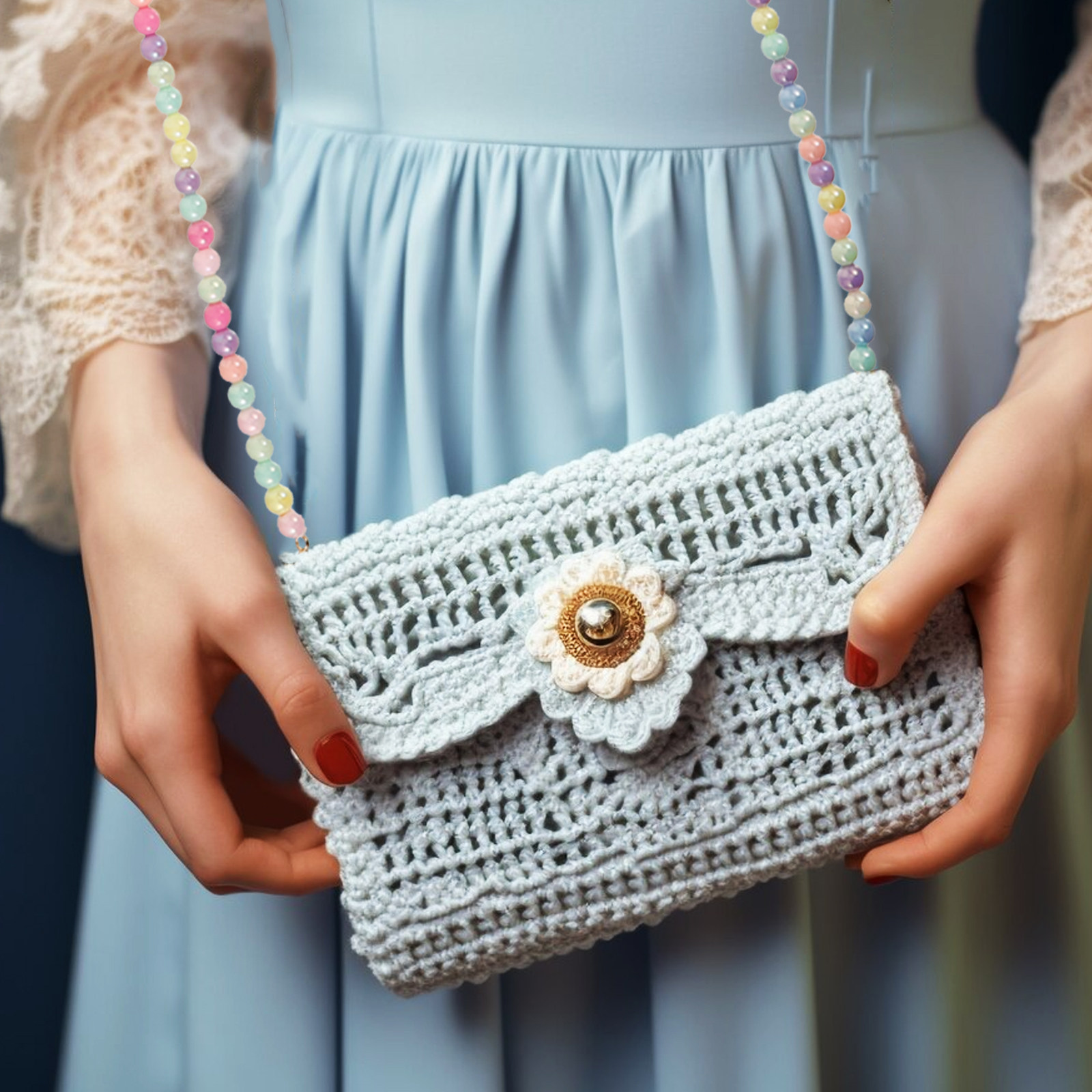 Women'S Accessories Handbags - Gładki, twardy plastikowy łańcuszek z bocznymi