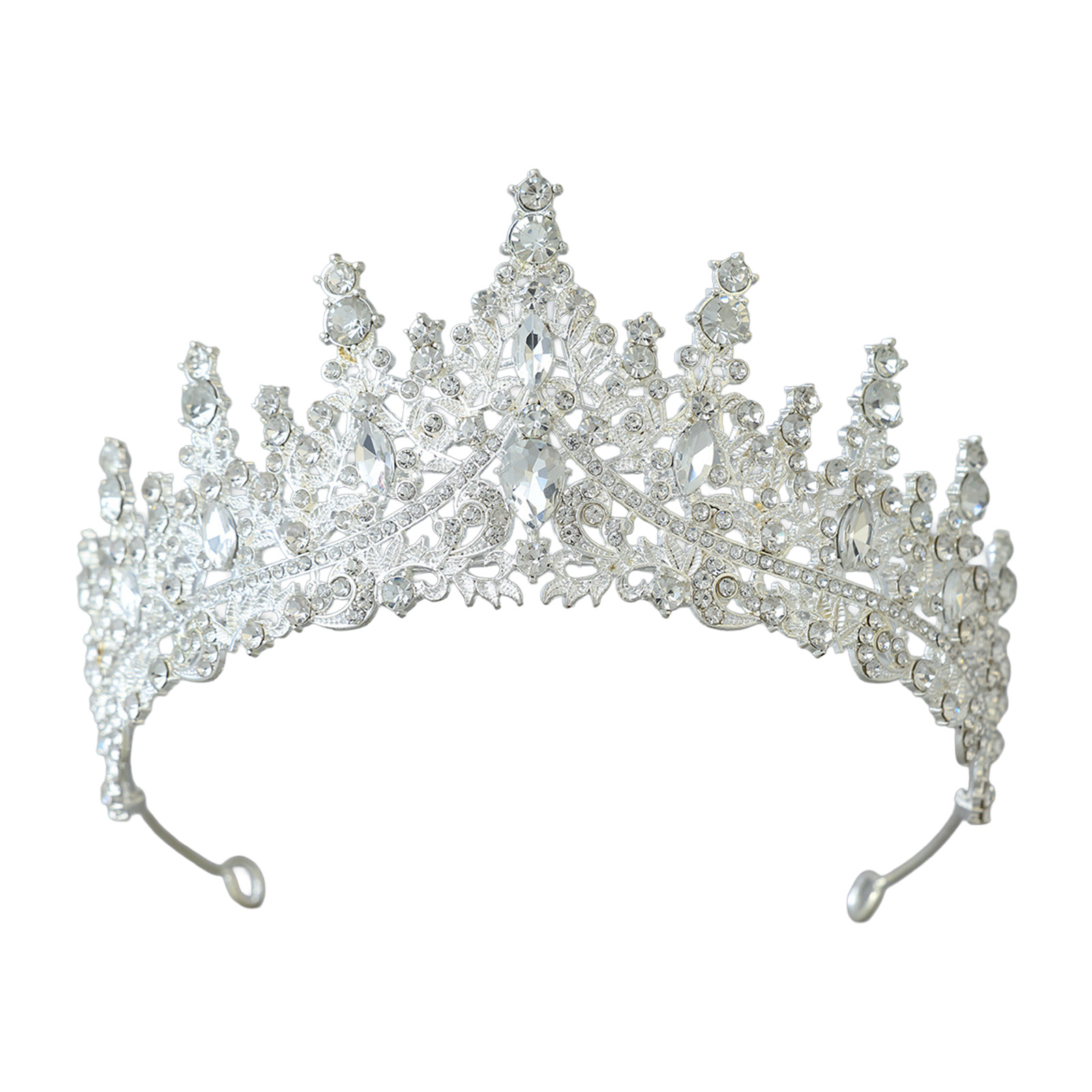 Women Accessories Jewelry - Świecąca korona ślubna z cyrkoniami, ozdoba