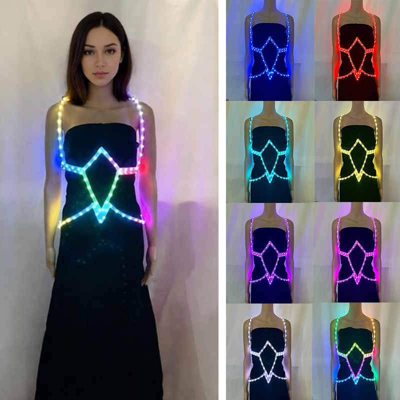 Women Accessories App - Świecący Kolorowy Pas Unisex Dla Kobiet