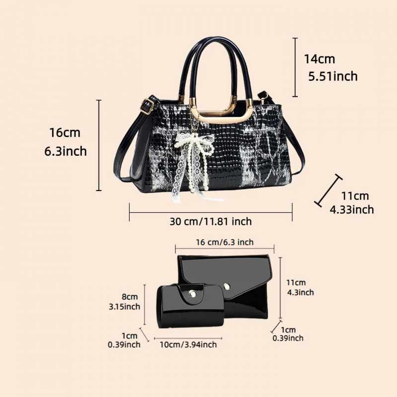 Zestaw torebek damskich, wiecz – Women'S Accessories Handbags recenzja i cena
