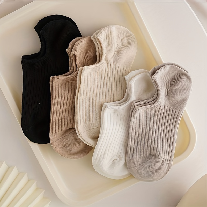 5 par kolorowych, prążkowanych – Women'S Ankle Accessories recenzja i cena
