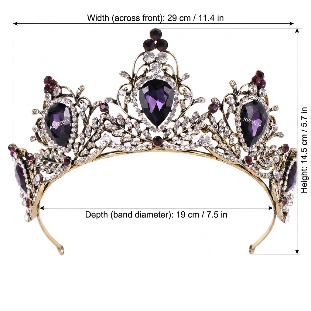 Lekka barokowa korona na głowę – Women Accessories Jewelry recenzja i cena