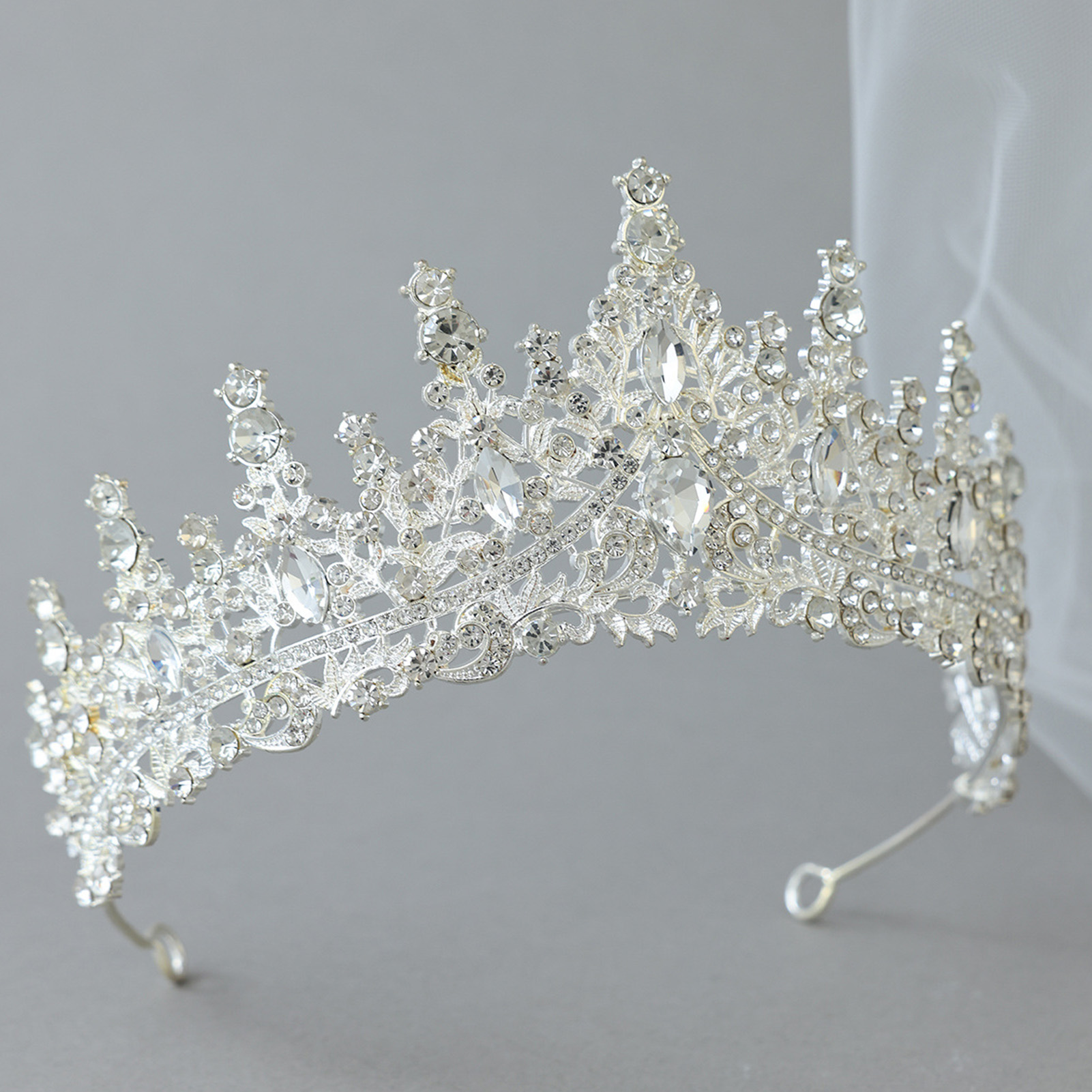 Świecąca korona ślubna z cyrko – Women Accessories Jewelry recenzja i cena