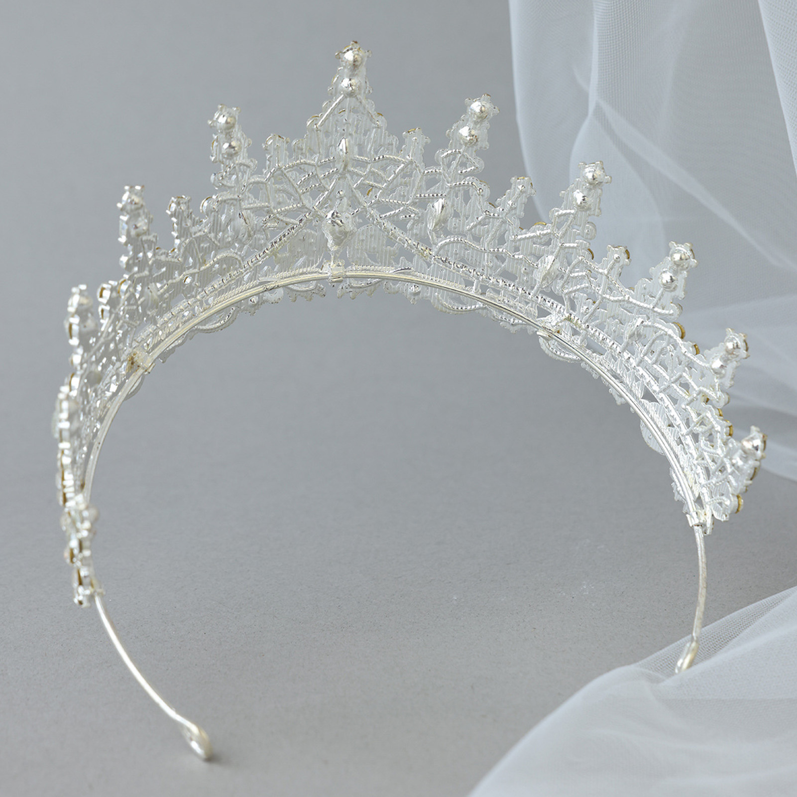 Świecąca korona ślubna z cyrko – Women Accessories Jewelry recenzja i cena